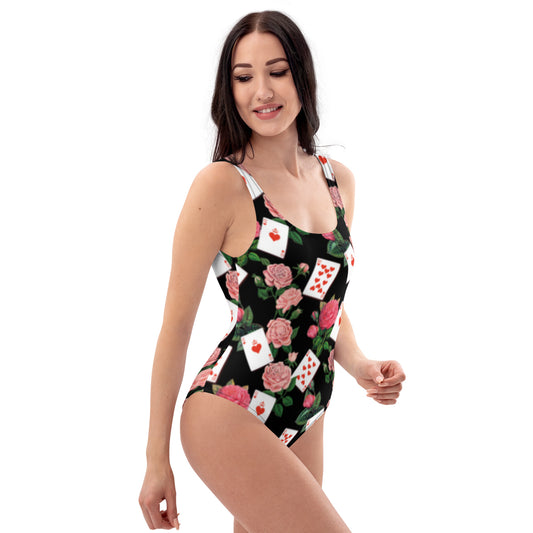 Queen of Coeurs et Fleurs One-Piece Swimsuit