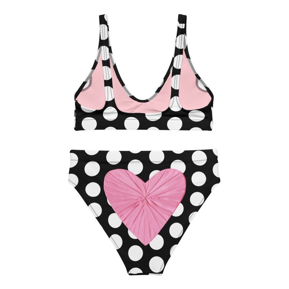 Pink black bikini online