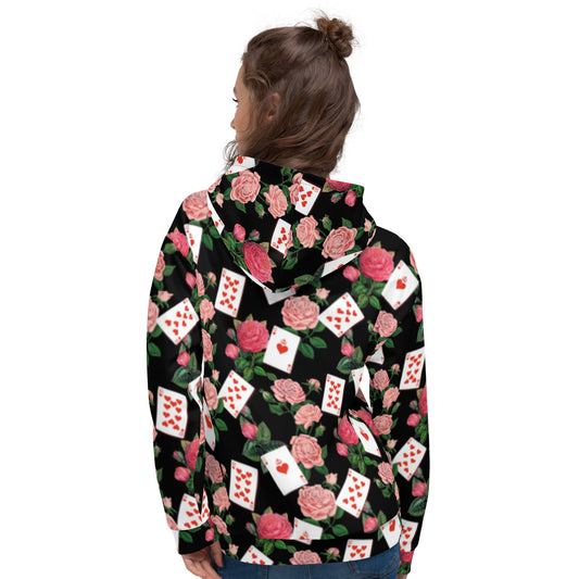 Queen of Coeurs et Fleurs Hoodie