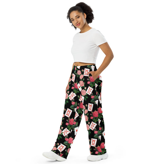 Queen of Coeurs et Fleurs Wide Leg Pants